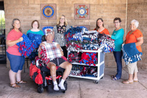 OKFB WLC members donate blankets to the Norman Veterans Home